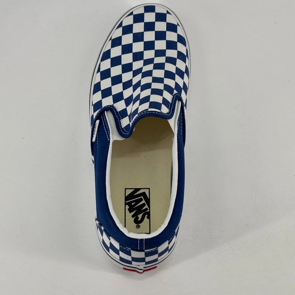 Vans Classic Slip-On Mens 10.5 Womens 12 True Blue Checkerboard VN000DAH7WM